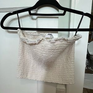White tube top by Double Zero.